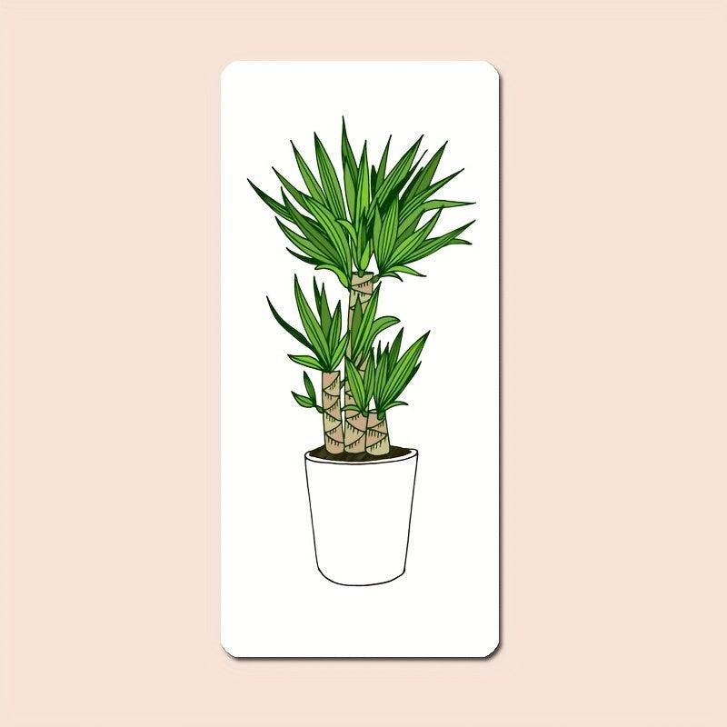 10PCS Indoor Green Plants Soft Magnetic Refrigerator Stickers