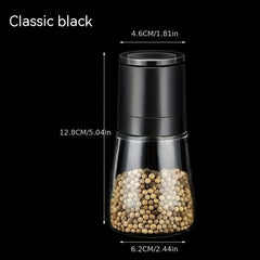 5pcs Household Pepper Grinder Sea Salt Ginder Glass Spice Grinder Manual