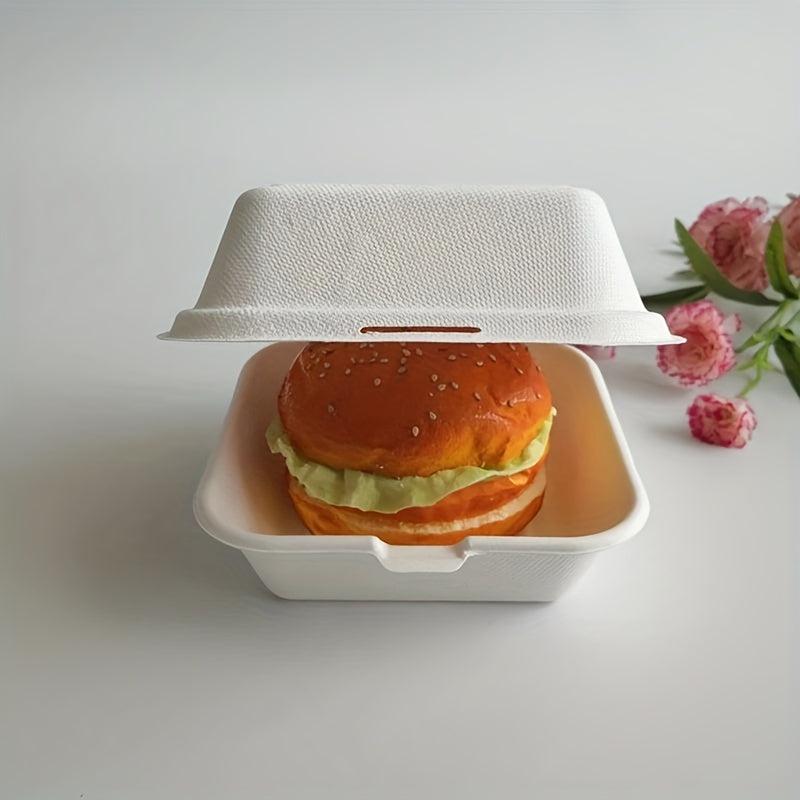 10pcs Biodegradable Bakery Boxes Disposable Cake Boxes Hamburger Boxes