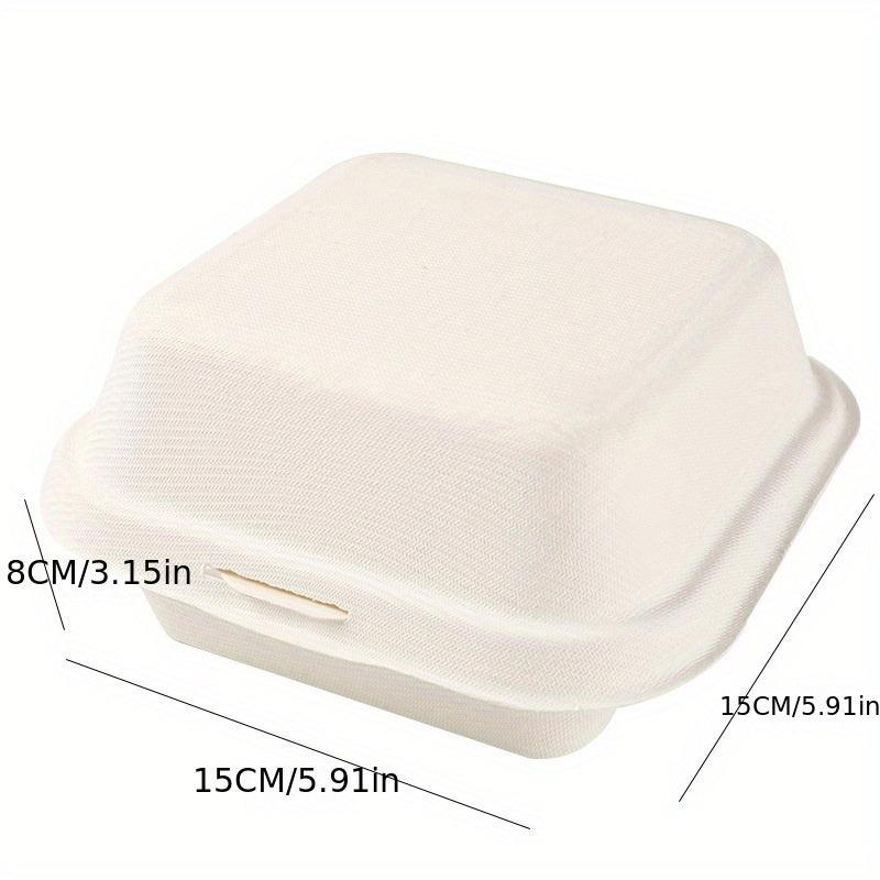 10pcs Biodegradable Bakery Boxes Disposable Cake Boxes Hamburger Boxes