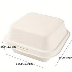 10pcs Biodegradable Bakery Boxes Disposable Cake Boxes Hamburger Boxes