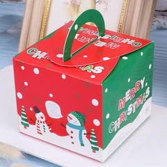 10pcs Candy Gift Boxes Cake Boxes Christmas Cake Dessert Packaging Box