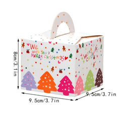 10pcs Candy Gift Boxes Cake Boxes Christmas Cake Dessert Packaging Box