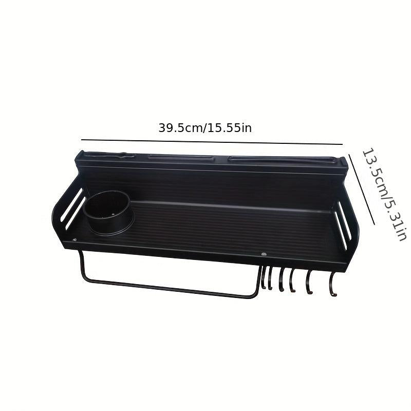 Spice Rack Organizer With Hooks Shower Caddy Shelf