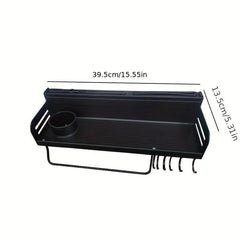 Spice Rack Organizer With Hooks Shower Caddy Shelf