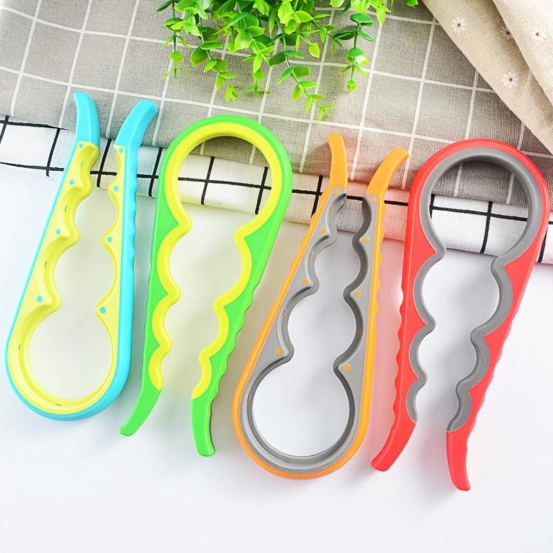 Household Kitchen Can Opener Anti-slip Lid Opener 4-in-1 Tool