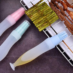 2pcs Silicone Bottle Brush With Suction Plate