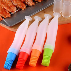 2pcs Silicone Bottle Brush With Suction Plate