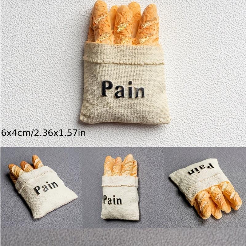 1pc 3D Refrigerator Food Magnet Simulated Ornaments Message Magnetic Stickers