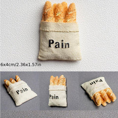 1pc 3D Refrigerator Food Magnet Simulated Ornaments Message Magnetic Stickers