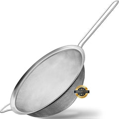 4pc Stainless Steel Mesh Strainers Set Sift Strain Sieve Kitchen Cookware