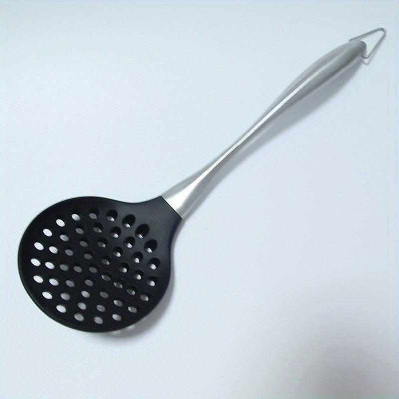 Silicone Utensil Set with Stainless Steel Handle - Spatula, Shovel, Spoon