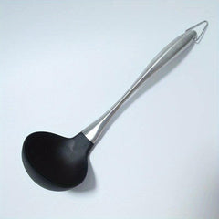 Silicone Utensil Set with Stainless Steel Handle - Spatula, Shovel, Spoon
