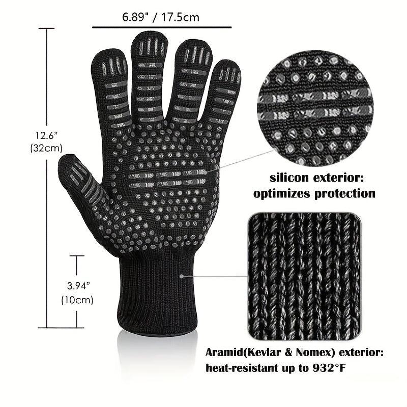 1pair 30 BBQ Gloves 932 F Heat Resistant Gloves