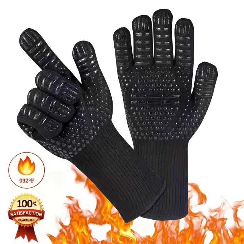 1pair 30 BBQ Gloves 932 F Heat Resistant Gloves