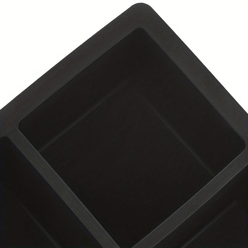 Large Ice Cube Trays 4 Grids Silicone Square Mold Whiskey Cocktails Drinks Chill