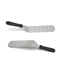 2pcs Big Metal Griddle Spatula Large Burger Smasher Hamburger Turner Scraper
