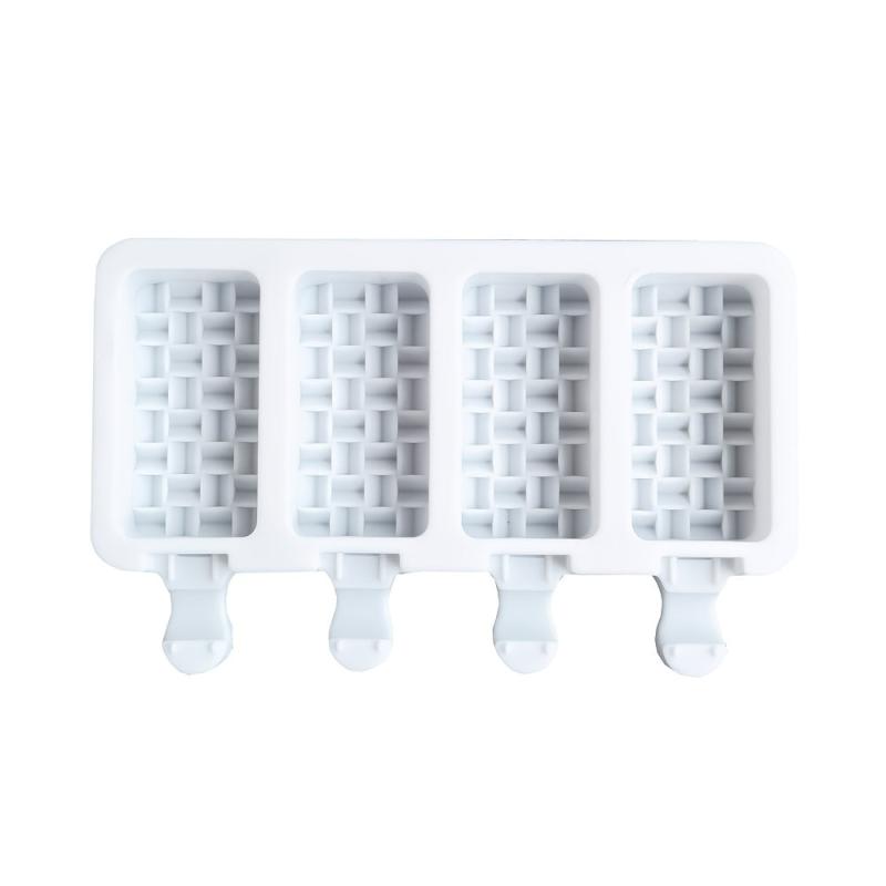 Bamboo Braided Ice Cream Mold Silicone Popsicle Mold