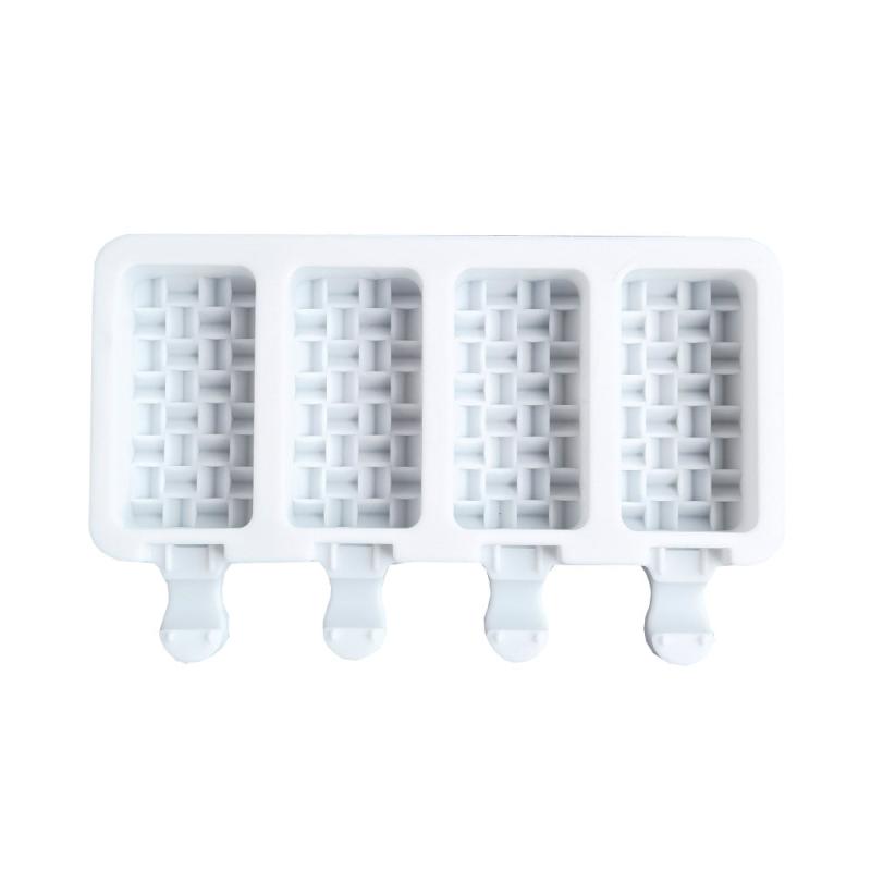 Bamboo Braided Ice Cream Mold Silicone Popsicle Mold