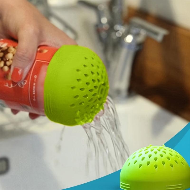 Portable Kitchen Colander Can Drainer with Lid