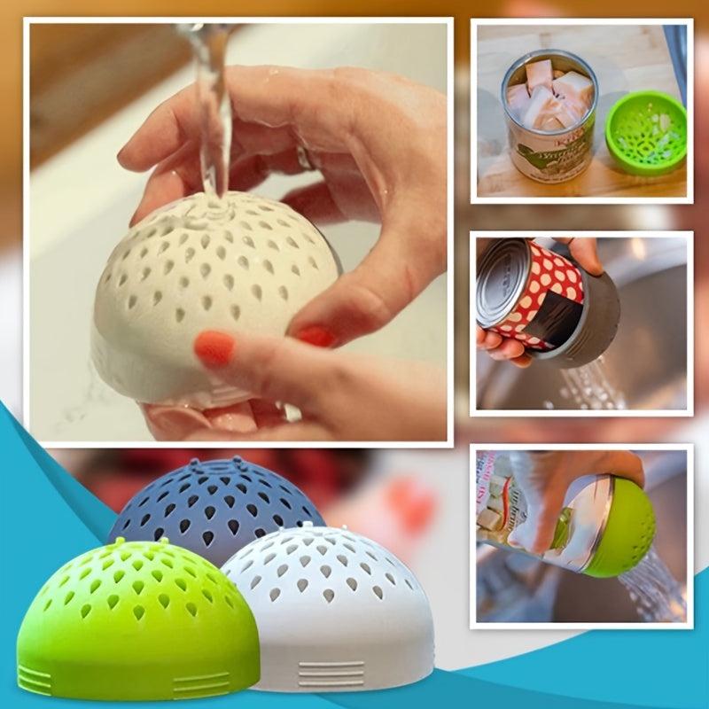Portable Kitchen Colander Can Drainer with Lid