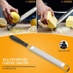 Stainless Steel Lemon Zester & Cheese Grater Kitchen Tool