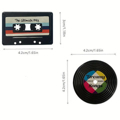 Music Symbols Fridge Magnets - Creative Decorative Stickers