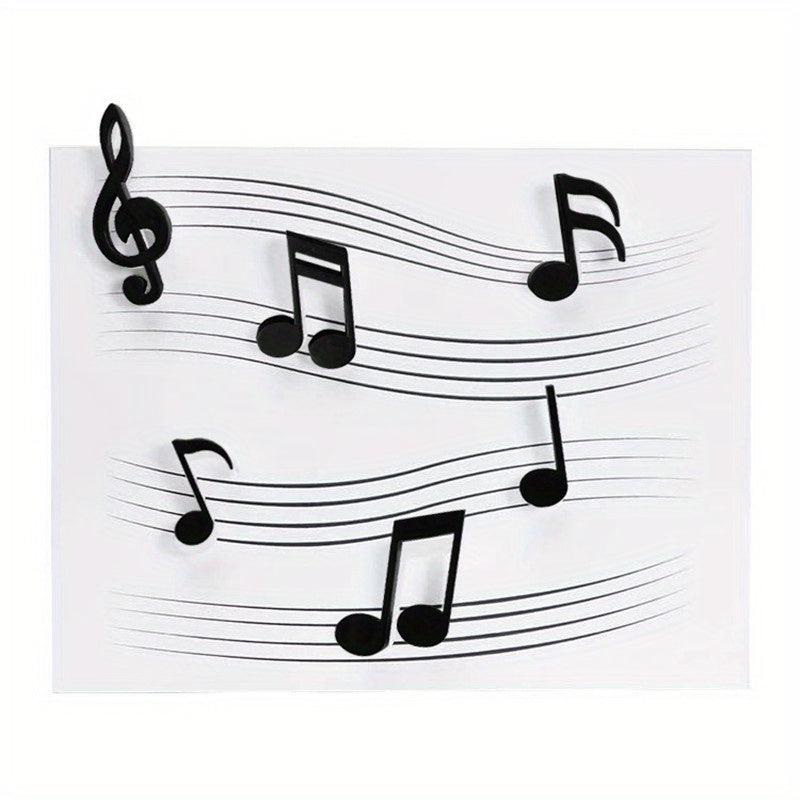 Music Symbols Fridge Magnets - Creative Decorative Stickers