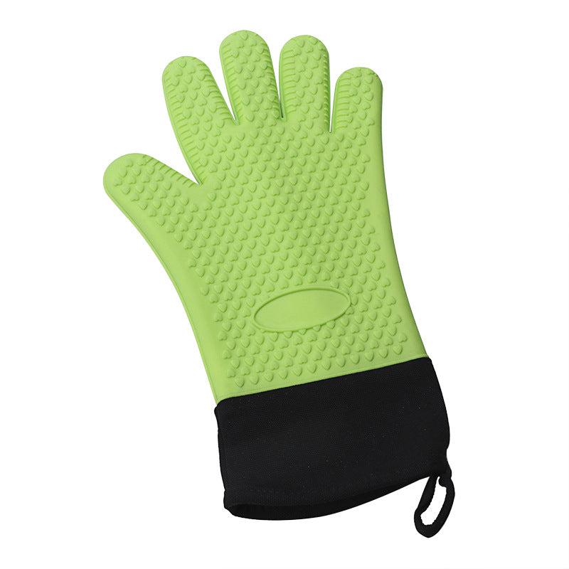 Silicone Oven Mitts Heat Resistant Thick Insulated Baking Gloves BBQ Kitchen