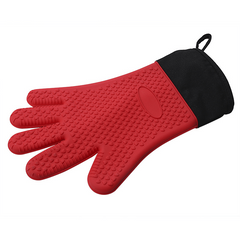Silicone Oven Mitts Heat Resistant Thick Insulated Baking Gloves BBQ Kitchen