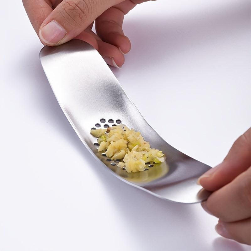 Stainless Steel Garlic Press Mincer Crusher Chopper with Bottle Opener