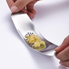 Stainless Steel Garlic Press Mincer Crusher Chopper with Bottle Opener
