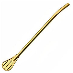 Colorful Stainless Steel Drinking Spoons for Yerba Mate Tea and Water