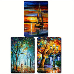 Colorful Landscape Rubber Night Scene Fridge Magnet