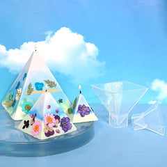 DIY Pyramid Cube Candle Silicone Mold High Permeability