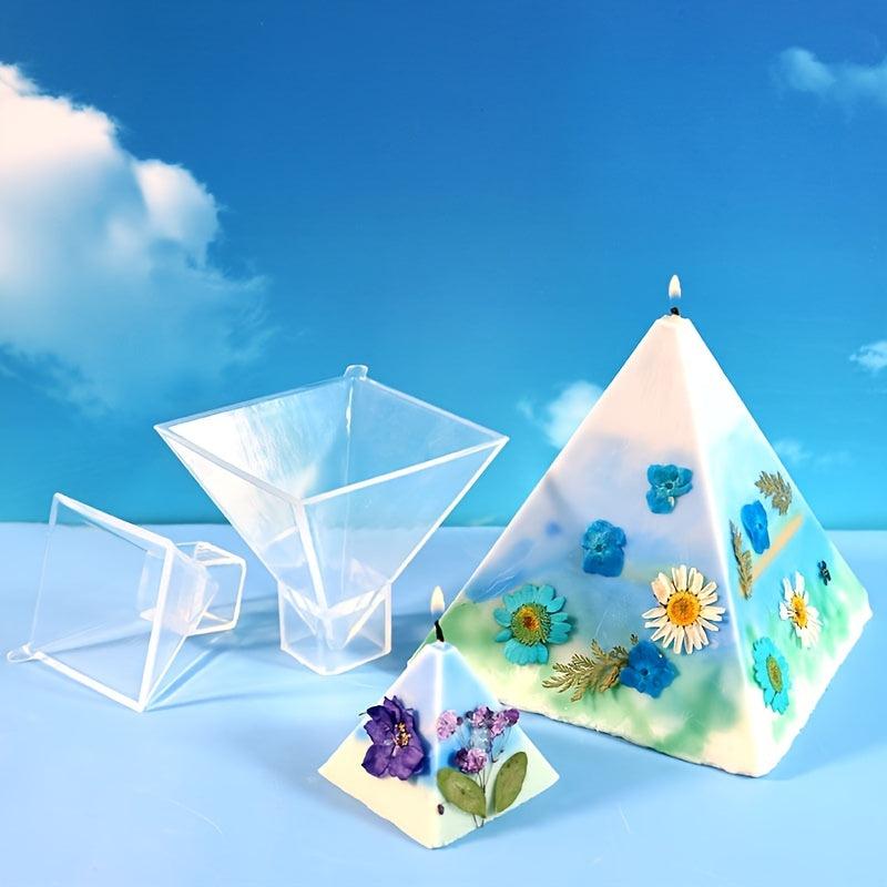 DIY Pyramid Cube Candle Silicone Mold High Permeability