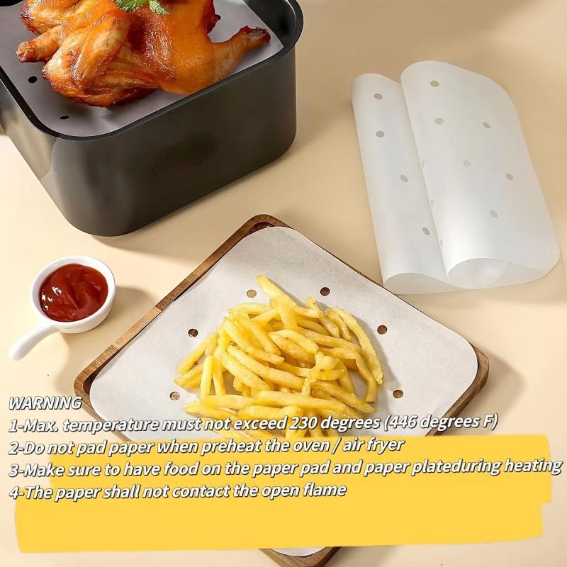 100-500 Square Air Fryer Paper Pads