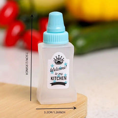 Travel-Sized Condiment Bottles - Mini and Convenient for On-the-Go