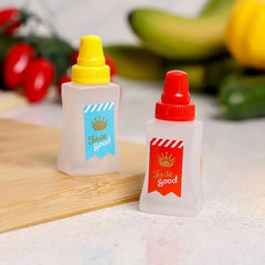 Travel-Sized Condiment Bottles - Mini and Convenient for On-the-Go
