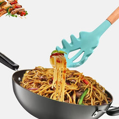 Wooden Handle Silicone Spaghetti Leak Spoon Kitchen Supplies