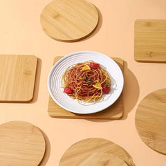 Bamboo Insulated Mat Hot Pots Plate Rack Holder Set