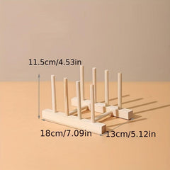 Bamboo Insulated Mat Hot Pots Plate Rack Holder Set