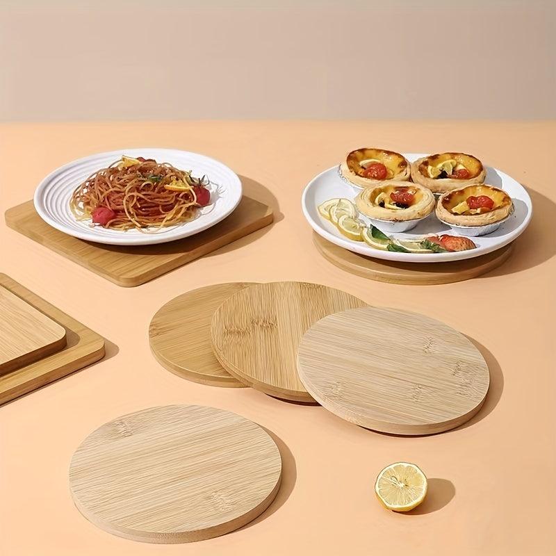 Bamboo Insulated Mat Hot Pots Plate Rack Holder Set
