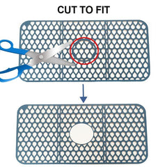 Silicone Sink Mat Cutable Kitchen Sink Protector Foldable Non Slip Mats
