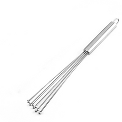 Stainless Steel Ball Whisk for Eggs and Baking, Manual Egg Beater and Mixer