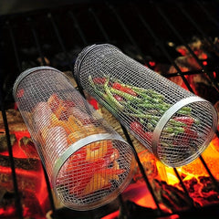 Portable Stainless Steel BBQ Cage for Outdoor Grilling