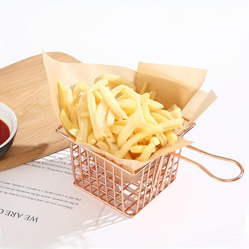 Mesh Strainer Basket French Fries Rack Container Snack Fry Holder