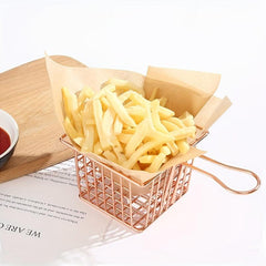 Mesh Strainer Basket French Fries Rack Container Snack Fry Holder