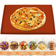 4pcs Silicone Dehydrator Mats Non-stick Sheets with Scraper