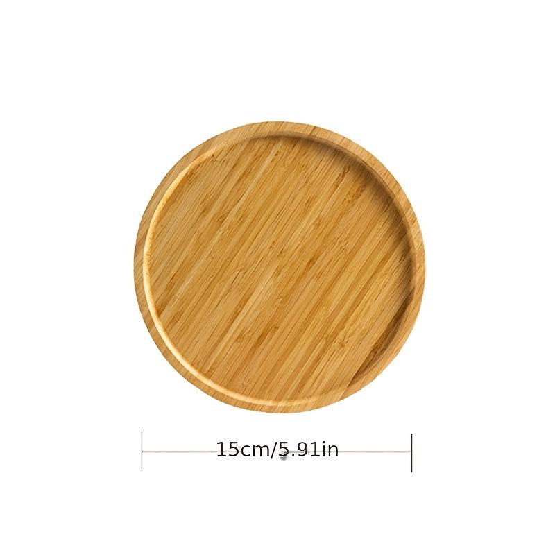 Wooden Round Serving Tray Pizza Plate Cutting Board